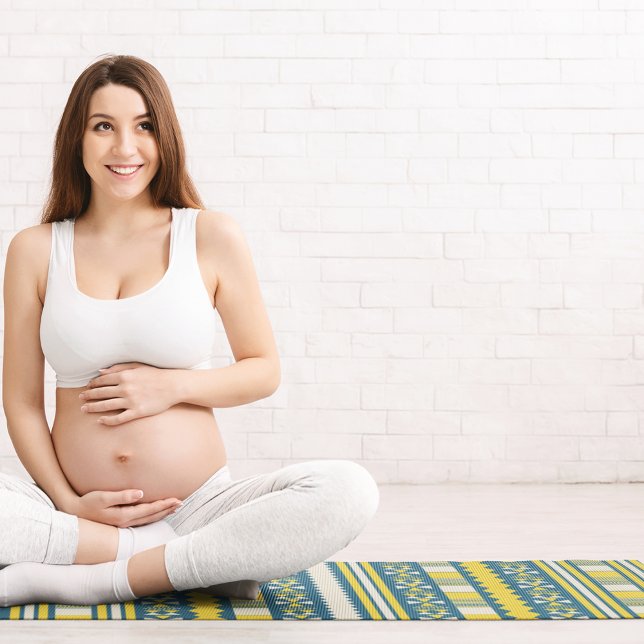 gelbe ethnische Azteke Yogamatte (Von Creator hochgeladen)