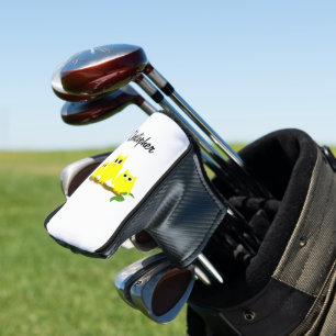 Gelbe Eulen Design Individuell Golf Headcover