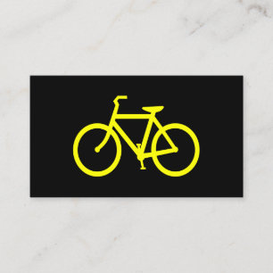 Gelbe Fahrrad Visitenkarte