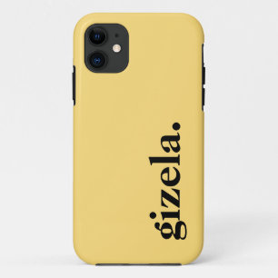 Gelbe Farbe des Mais Eleganter Name Case-Mate iPhone Hülle