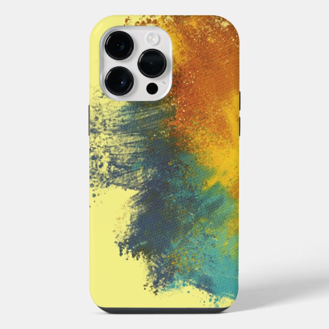 gelbe Farbe iPhone Hülle (Rückseite)