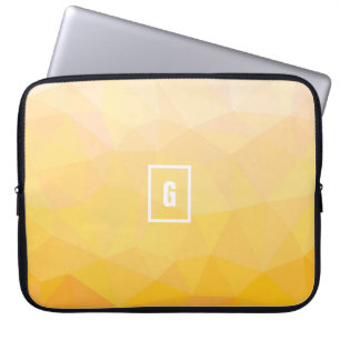 Gelbe Farbe Sommer geometrische erste Notebook-Ärm Laptopschutzhülle