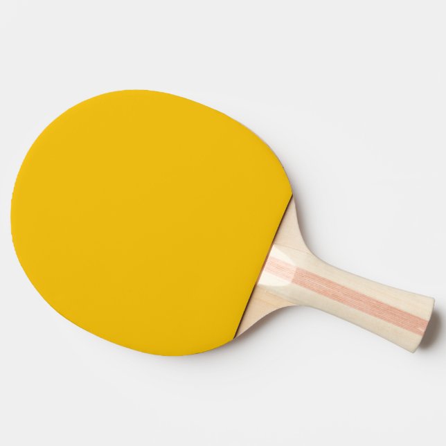 Gelbe Farbe Tischtennis Schläger (Rückseite Seitenansicht)