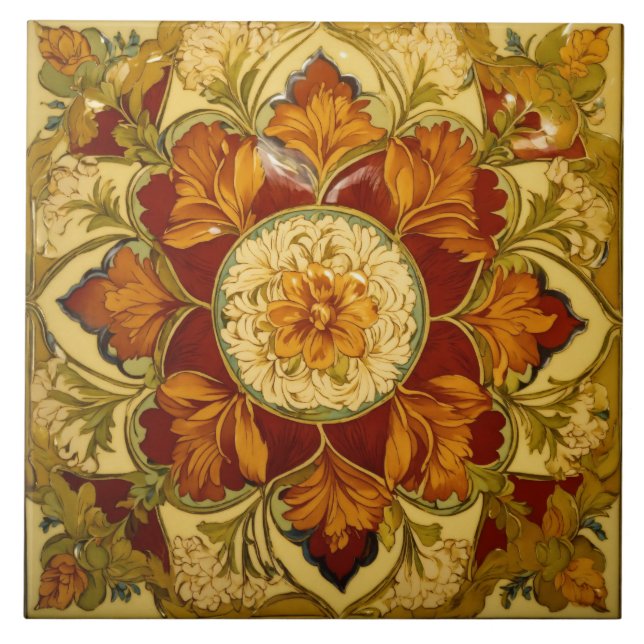 Gelbe Farbfliesen Fliese (Vorderseite)