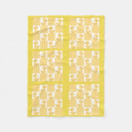 Gelbe Farbtupfer Design Fleece Blanket