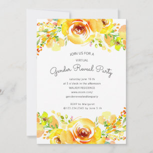 Gelbe Felder Blumengeschlecht offenbaren Party