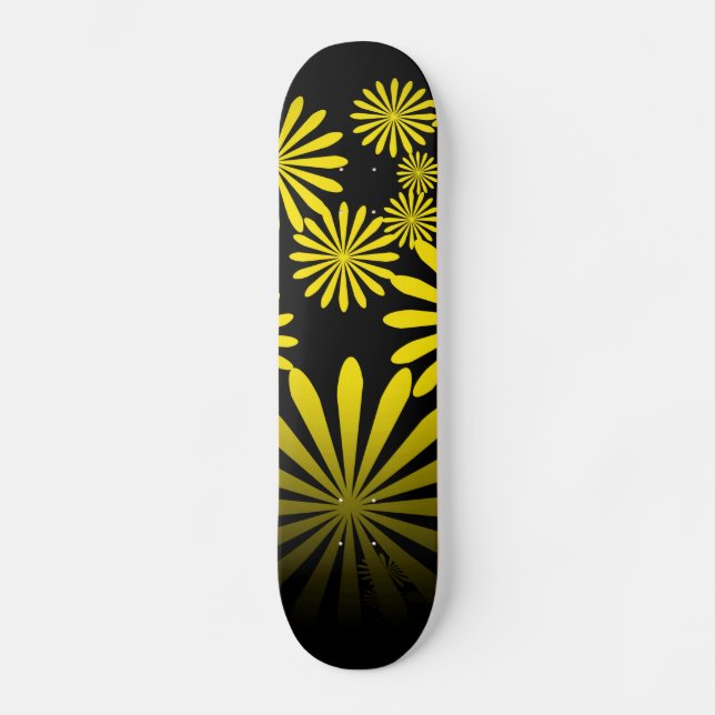 Gelbe Feuerwerkskörper Skateboard (Vorderseite)