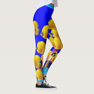 Gelbe Fische Leggings