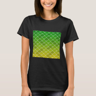 Gelbe Fischskala T-Shirt