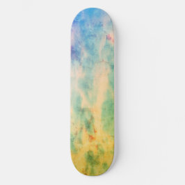 Gelbe Flammen Skateboard