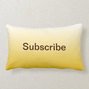 Gelbe fördernde unterzeichnen Knopf-Kissen Lendenkissen