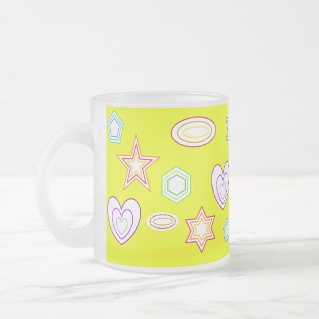 Gelbe Formen Tasse (Links)