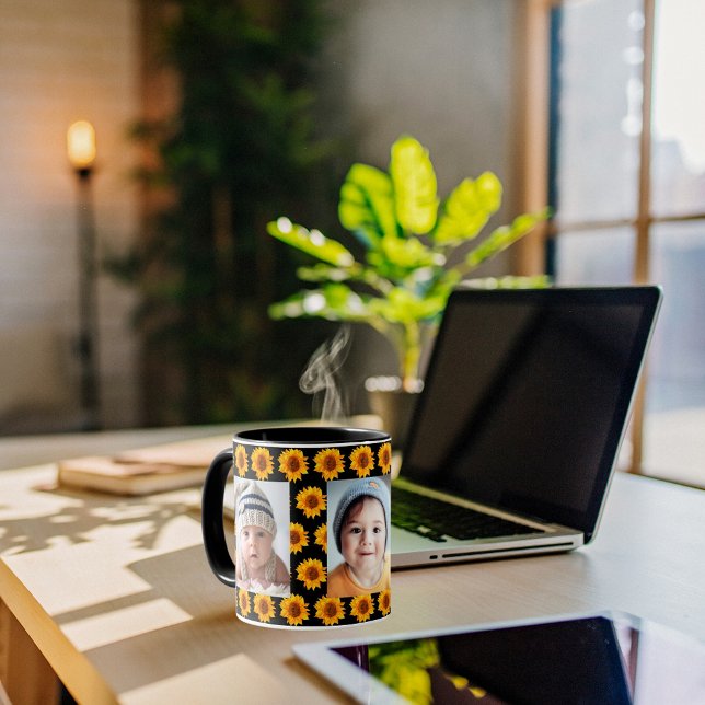 Gelbe Fotos, Gelb, schwarz Tasse (Von Creator hochgeladen)