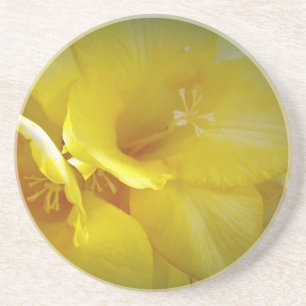 Gelbe Freesia Blume Untersetzer