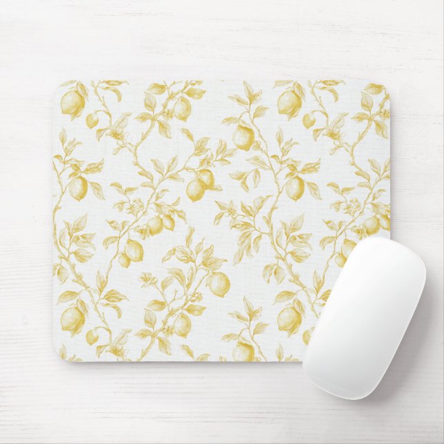Gelbe Frucht Zitronen machen Limonade Mousepad (Mit Mouse)
