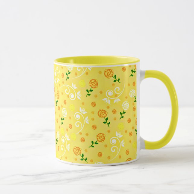 Gelbe Frühlingsblüte Tasse (Rechts)