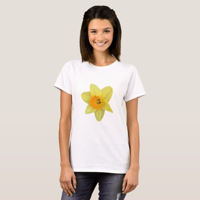 Gelbe Frühlingsdrossel T-Shirt (Vorne ganz)