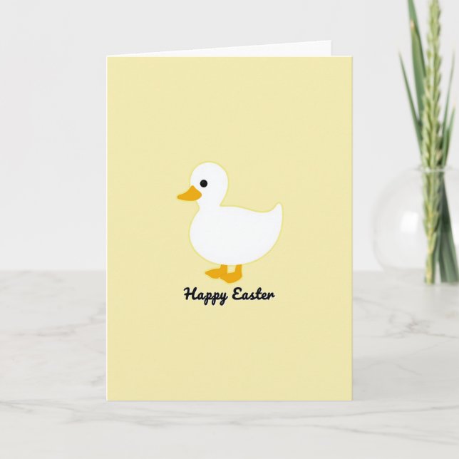 Gelbe Frühlingskarte mit Vogel Karte (Vorderseite)