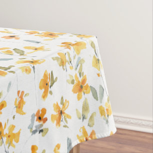 Gelbe Frühlingsmuster Blume Tischdecke