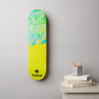 Gelbe Futuristik Skateboard