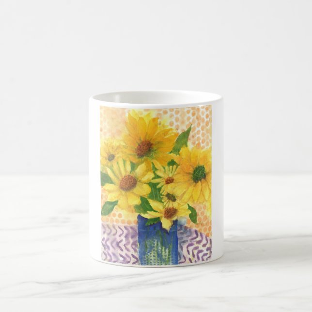 Gelbe Gänseblasen Kaffeetasse (Mittel)