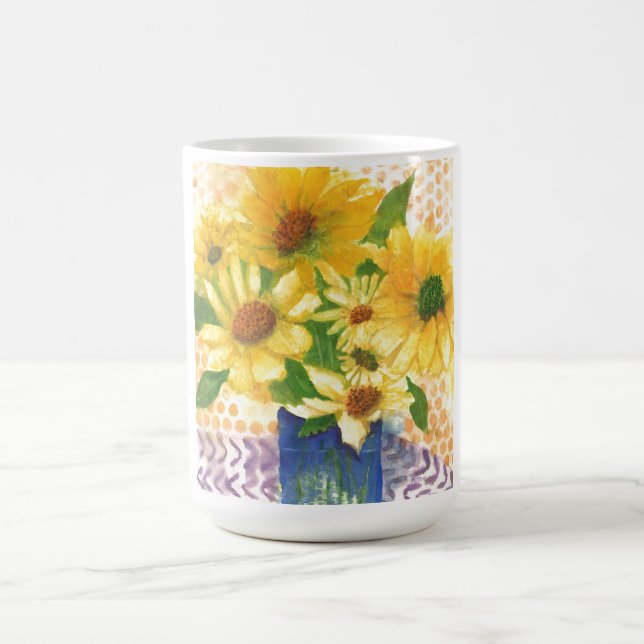 Gelbe Gänseblasen Kaffeetasse (Mittel)