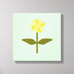 Gelbe Gänseblümchen-Blumen-Leinwanddruck Leinwanddruck