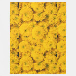 Gelbe Gartenastere Mums chrysanthemums Blume Fleecedecke