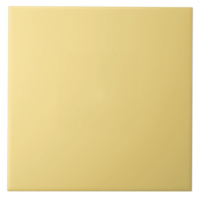 Gelbe Gelbe Keramik. Fliese (Vorderseite)