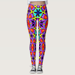 Gelbe Gemusterte Leggings