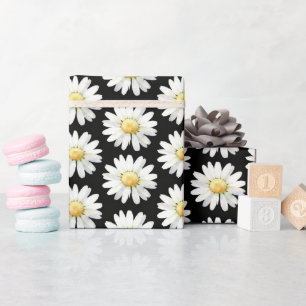 Gelbe gepunktete Gänseblümchen Geschenkpapier