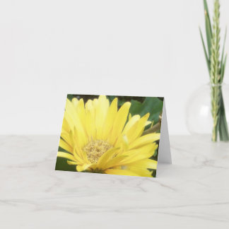 Gelbe Gerber Anmerkungs-Karte Karte