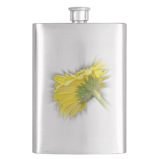 gelbe Gerbera-Marguerite Flachmann (Vorderseite)