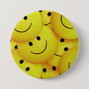 Gelbe Gesichter Button
