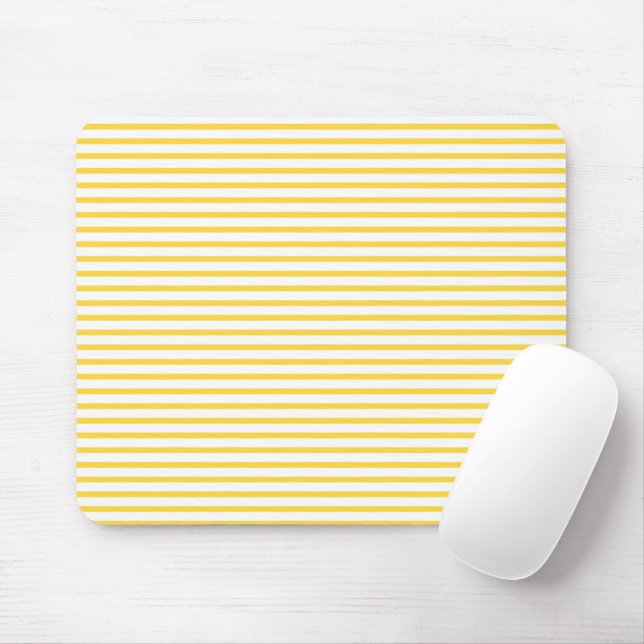Gelbe Gingham-Karisser-Mauspad Mousepad (Mit Mouse)