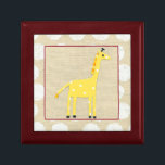 Gelbe Giraffe mit weißen Polka-Punkten Schmuckschachtel<br><div class="desc">Obwohl es für diese gelbe Giraffe keine Blätter zu strecken gibt,  bleibt ihr Kopf hoch. Ein wunderschönes Stück bis Juni Erica Vess,  das eine schöne Ergänzung zu jeder Zuhause wäre,  vor allem eine mit Kindern. Kaufen Sie noch heute Ihren Ausdruck!</div>