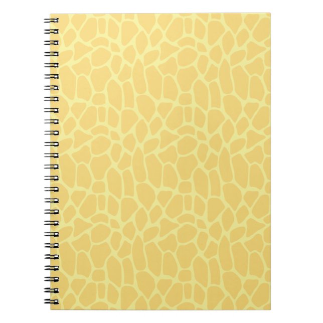 Gelbe Giraffe Print Notizblock (Vorderseite)