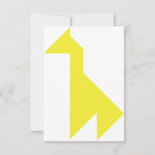 Gelbe Giraffe Tangram