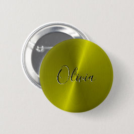 Gelbe glänzende Imitate Button