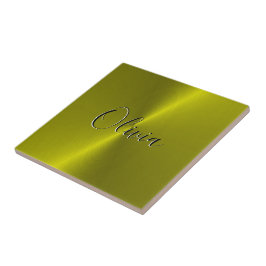 Gelbe glänzende Imitate Fliese