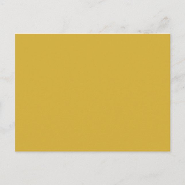 Gelbe goldene Hintergrundfarbe Postkarte (Vorderseite)
