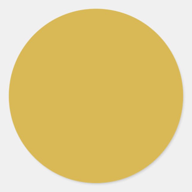 Gelbe goldene Hintergrundfarbe Runder Aufkleber (Vorderseite)