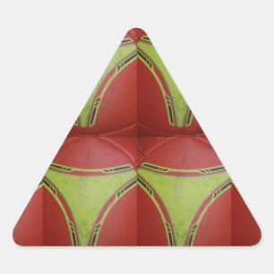 Gelbe goldene Kurven.JPG Dreieckiger Aufkleber