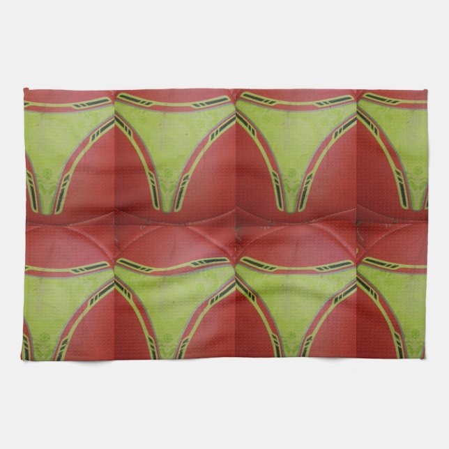 Gelbe goldene Kurven.JPG Küchentuch (Horizontal)