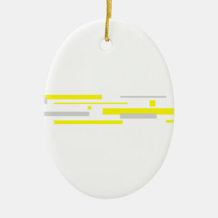 Gelbe graue Blöcke Abstrakte Kunst Keramik Ornament