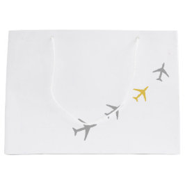 Gelbe graue Flugzeug Flugzeuge Fly Airways Große Geschenktüte