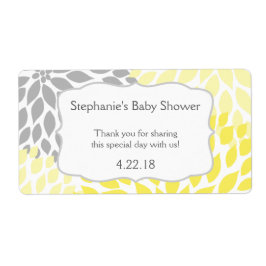 Gelbe graue Mums Wasser Flasche Gefallen