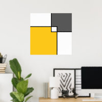 Gelbe graue weiße Quadrate