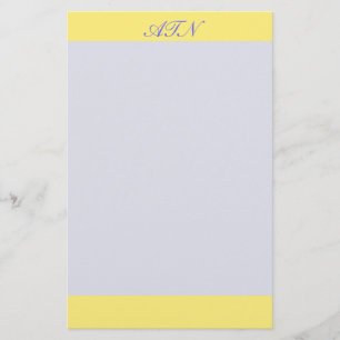 gelbe Grenzmonografie Briefpapier