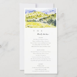 Gelbe Grüne Hügel Hochzeitskarte Dankeskarte